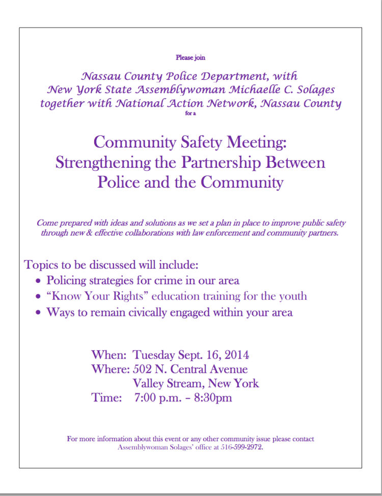 Community Safety Meeting_9_16_14