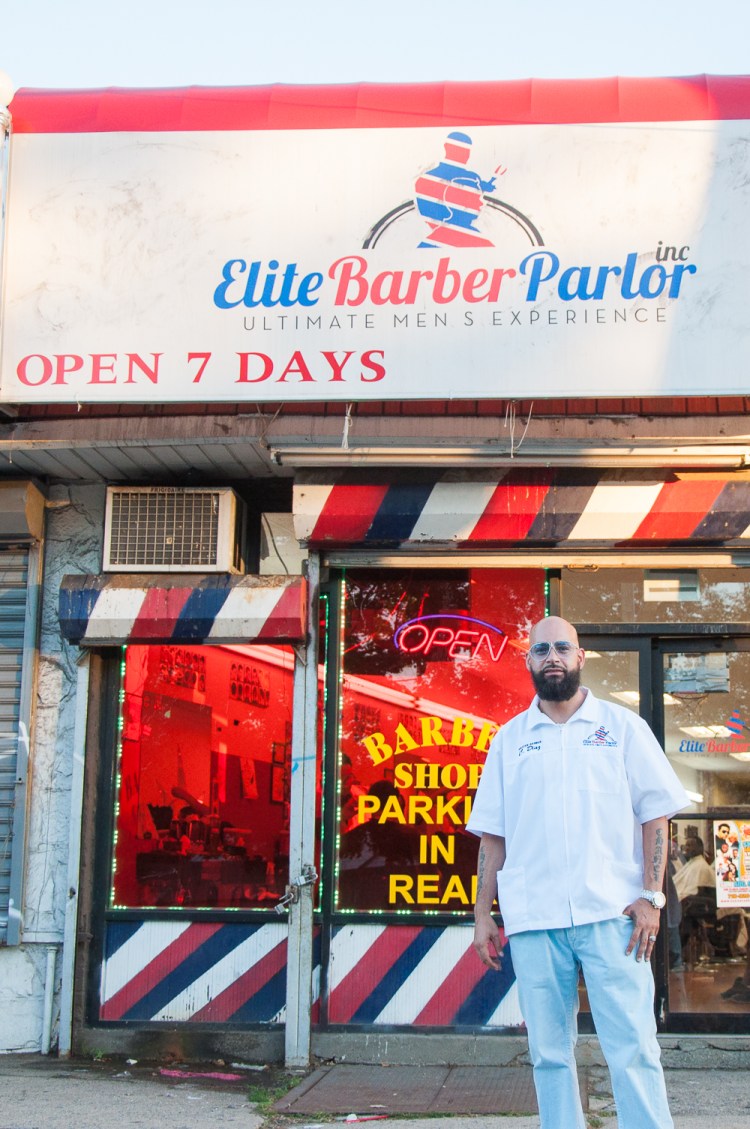 The Elmont Excelsior Community News Four Pillars of Entrepreneurship Elite Barber Parlor Chris Diaz Joe DiDomizio