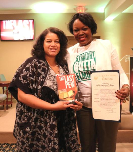 assemblywoman michaelle solages sophia sunshine vilceus author the last pew elmont excelsior