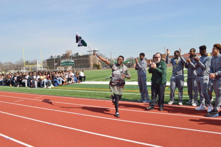 elmont spartans mascot championship pep rally.jpg-large
